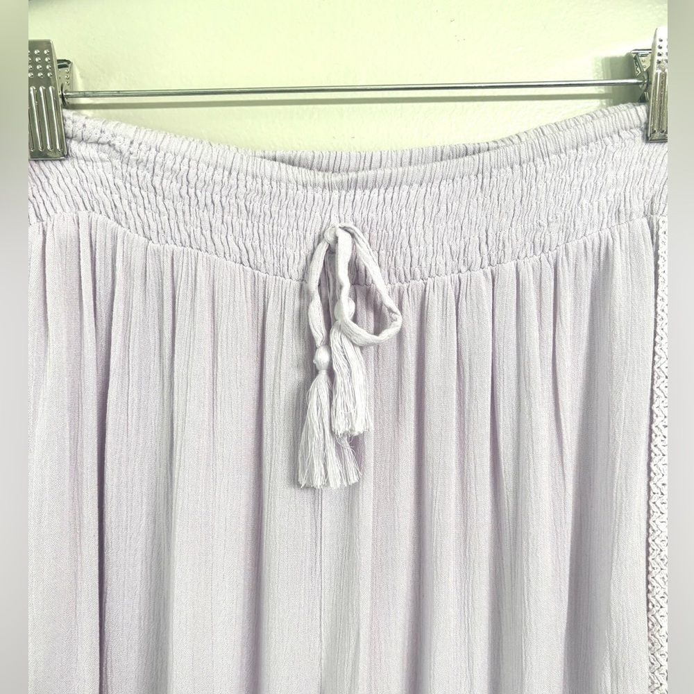 Kiwi & Punch Wide Leg Purple Pants Embroidered - Picture 3 of 8